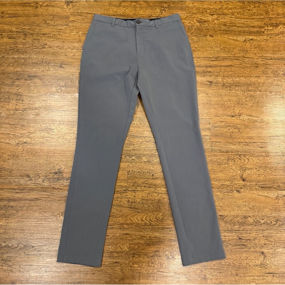 Ministry of Supply Gray Pace Performance Casual‎ Golf Chino Pants Men 32x33 Tall